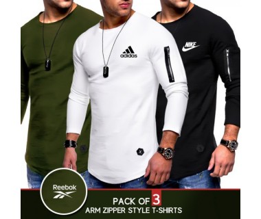 Pack of 3 ARM Zipper Style T-shirts